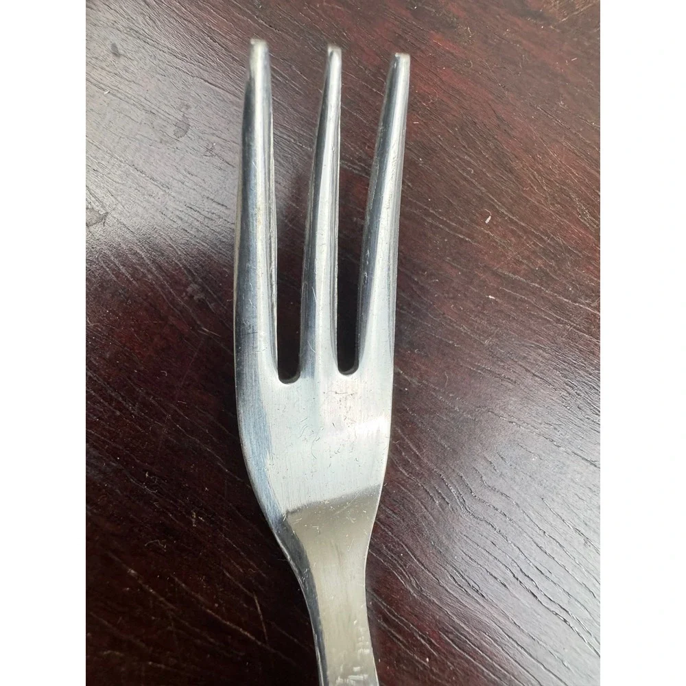 Vintage Shafford Japan Cocktail Forks Set 8 Ceramic Shell Handle Stainless Steel
